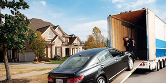 Weleski Moving & Storage - loading car on moving truck